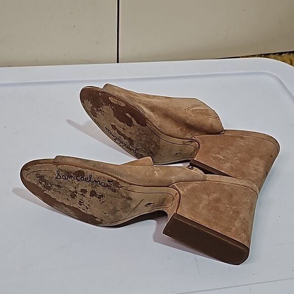 Mules by Sam Edelman Suede Tan Size 9 - Picture 5 of 5